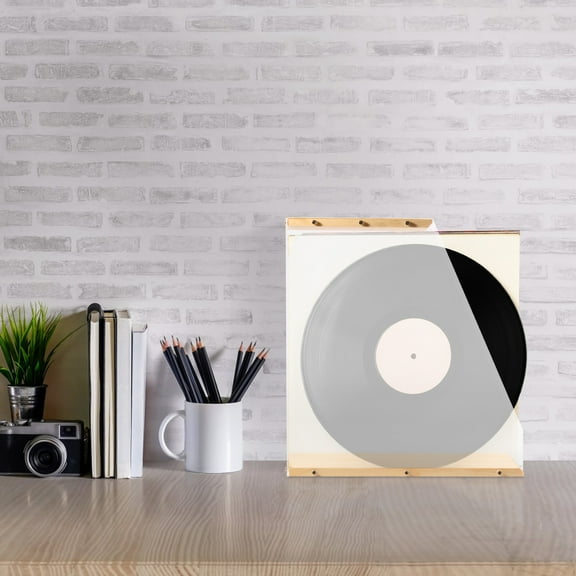 Record Album Storage Crate Vinyl Record Box Case Crate Multifunctional Visible Record Holder Crate with Handle Great for Storing Vinyl Record LP's/Albums Hanging Letter Size Folders Toy