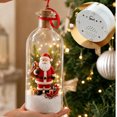 thumbnail image 1 of Record a Message Christmas Tree,Stocking Stuffers,Recordable Christmas Message Bottle,LED Light Snow Scene Voice Recording Holiday Keepsake Ornament(Red Santa), 1 of 8