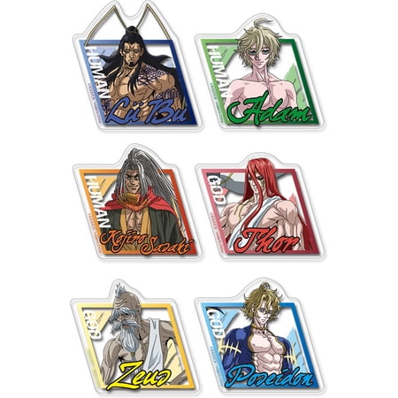 Record Of Ragnarok - Group Parallelogram Transparent Die-Cut Sticker Set