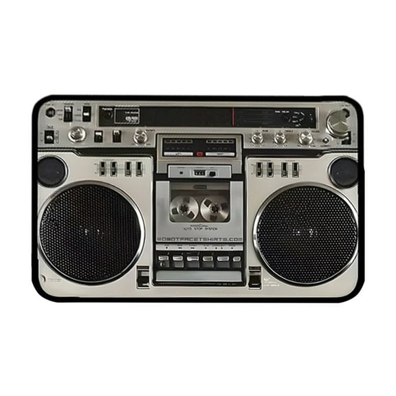 Record Player Design Floor Mat For Living Room And Door Non-Slip Dirt-Resistant Carpet For Home Use