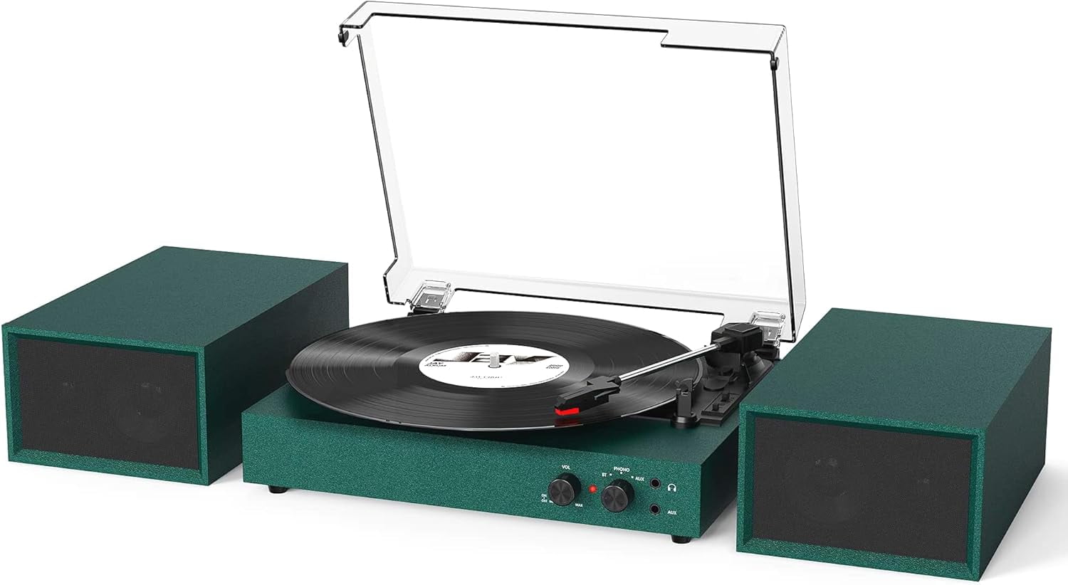 Record Player With External Speakers Record Player with External Speakers, USB Recording, 33 45 78 RPM