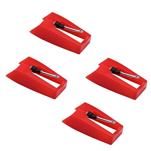 Record Player Needle,4pcs Diamond Stylus Replacement for Suitcase Turntable,Phonograph,LP Vinyl Player