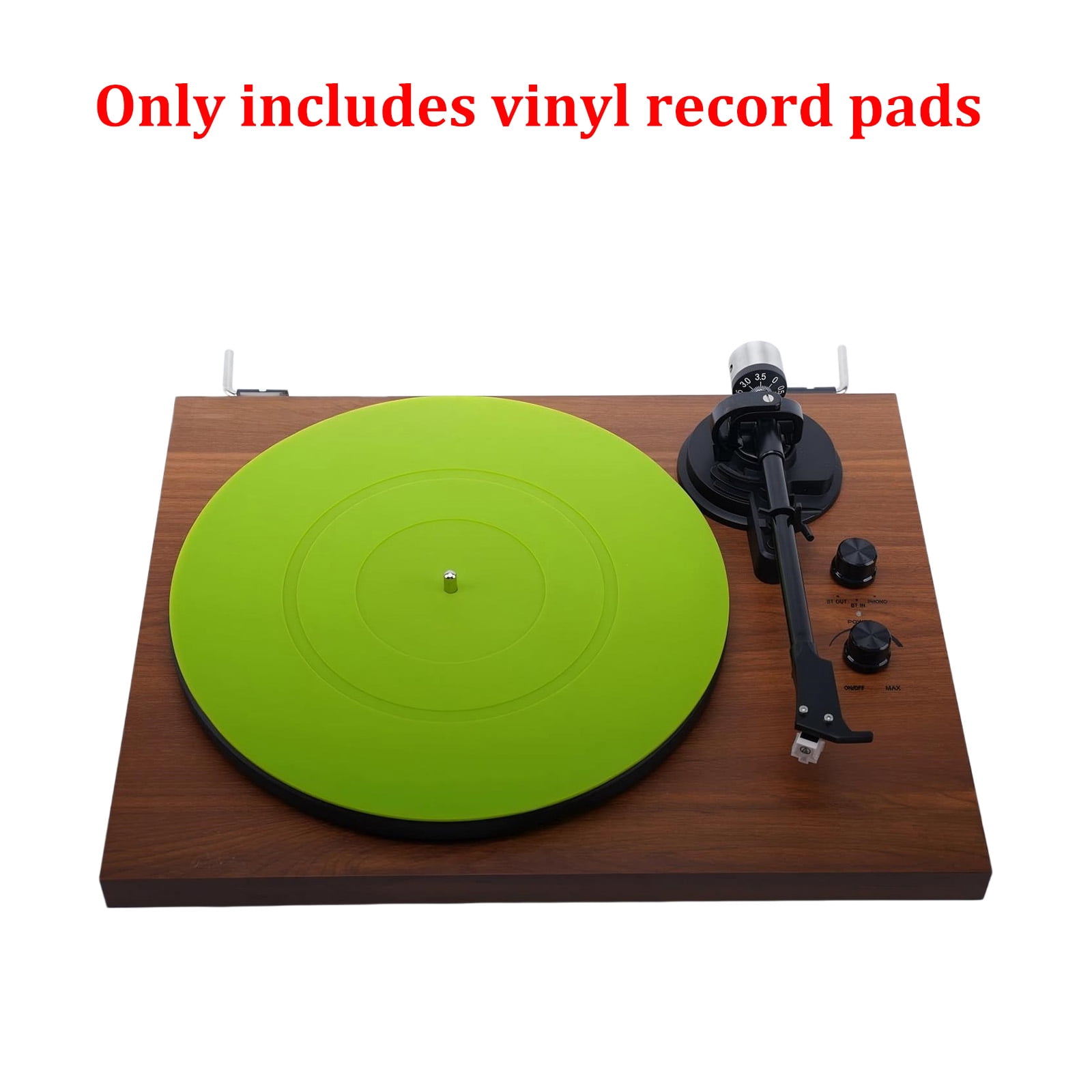 Record Player Slipmat 12 Inch Silicone Turntable Mat with Center Hole ...
