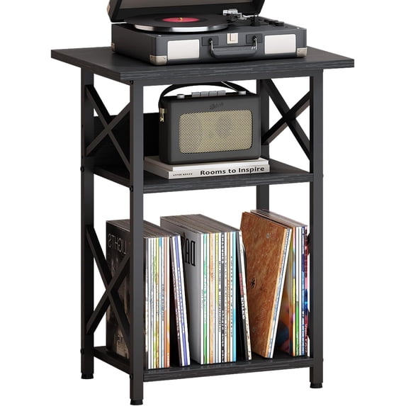 Record Player Stand with Large Desktop, Record Player Table with Vinyl ...