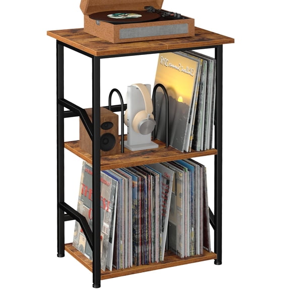 Record Player Stand, Turntable Stand with Vinyl Record Storage