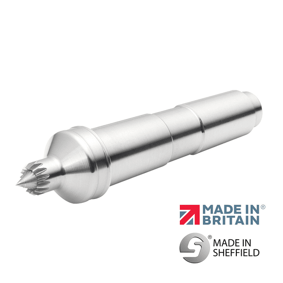 Record Power Coronet Hawk 10mm (3/8") Multi-Tooth Sprung Point Drive Center  Woodturning Lathe Tool for Secure Grip & Reduced Split Risk