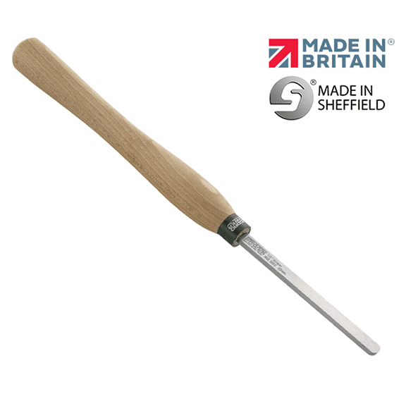 Record Power ProComfort 1/2" HSS Domed Scraper with 12" Ergonomic Beech Handle  UK Made Woodturning Tool for Smoothing and Finishing Bowls and Platters