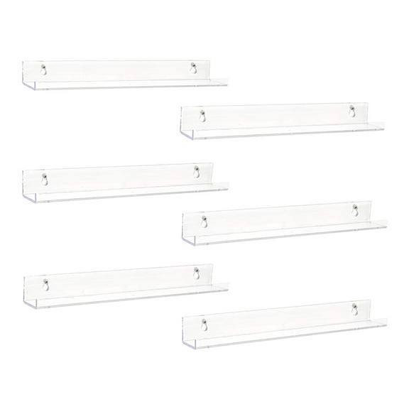 Record Shelf Wall Mount Black and Clear to Choose Acrylic Album Record Holder Display Racks Art for the Record Collector