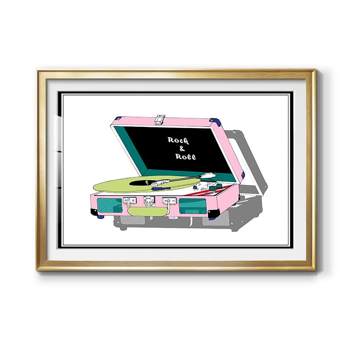 Record Shop I Premium Framed Print - Ready to Hang