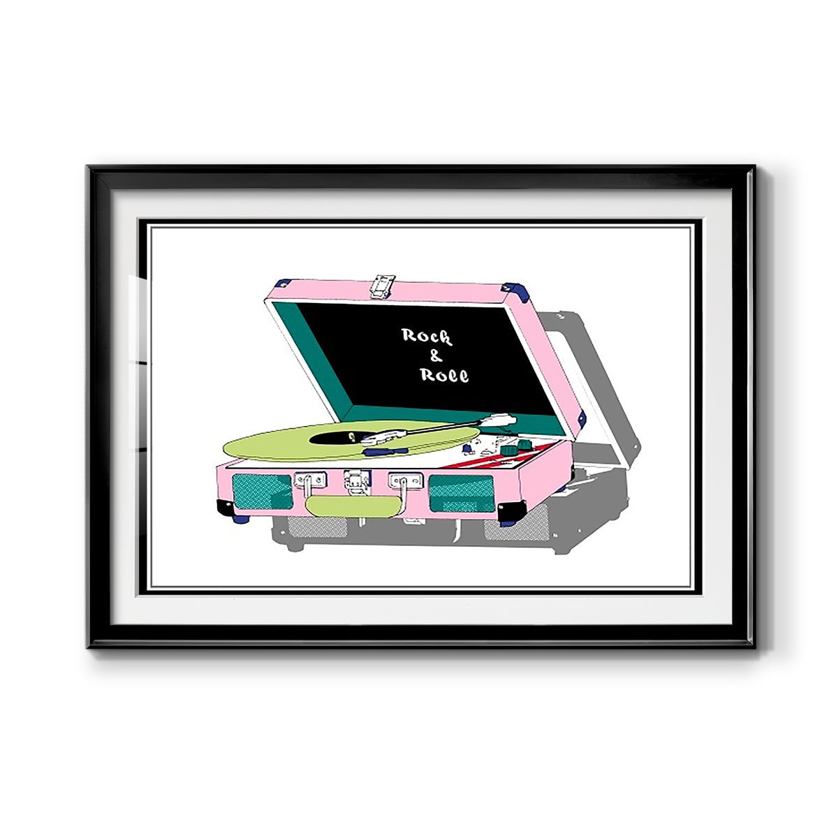 Record Shop I Premium Framed Print - Ready to Hang