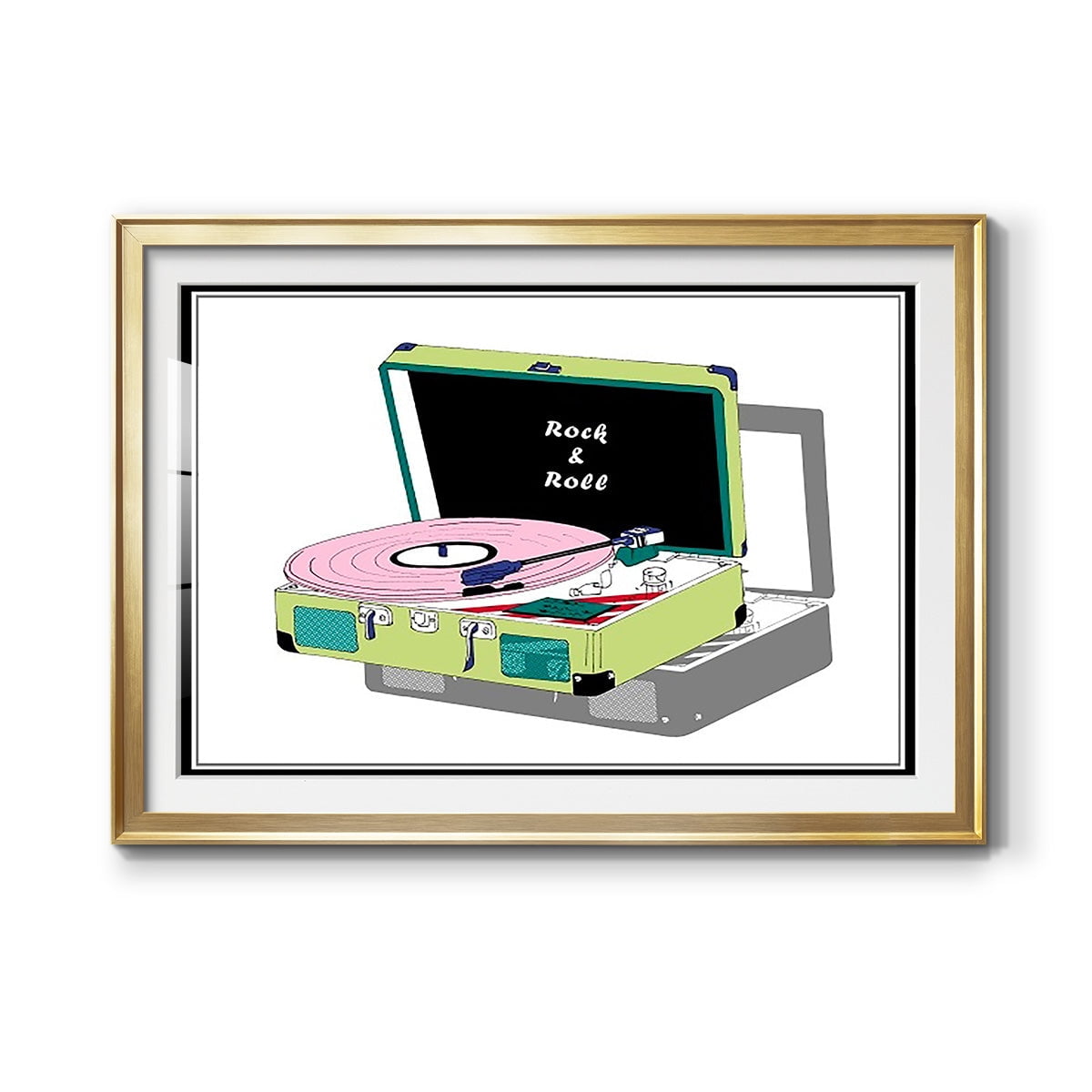 Record Shop II Premium Framed Print - Ready to Hang