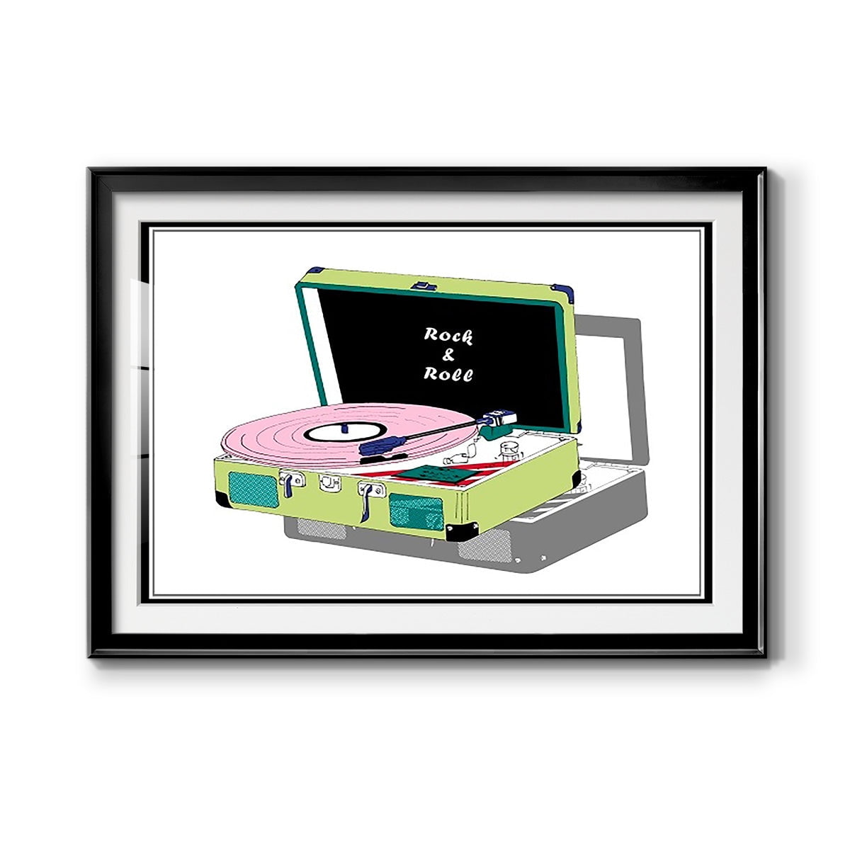 Record Shop II Premium Framed Print - Ready to Hang