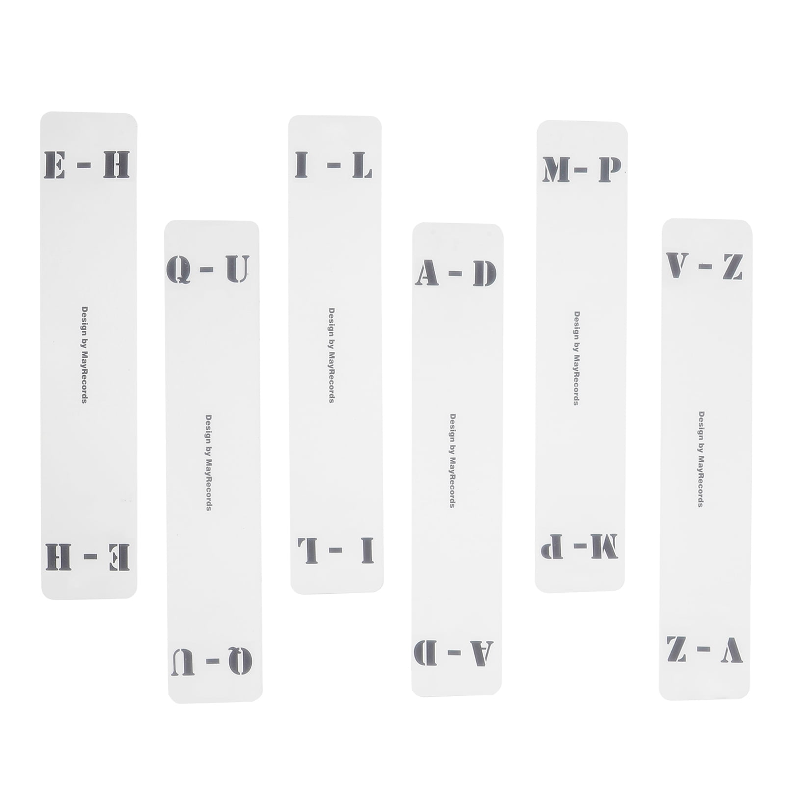 Record Sorting Card Alphabetical Divider Album Organizers Labels Index Cards CD Classification