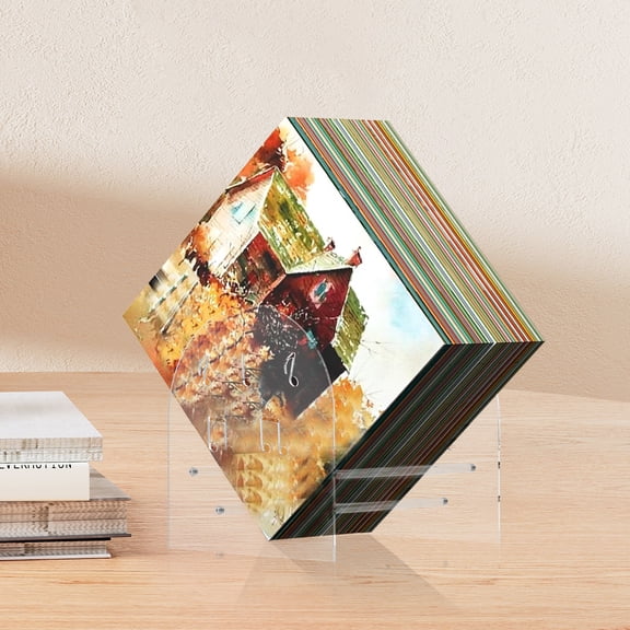 Record Storage Rack Vinyl Record Holder for Storing 50-100 Vinyl Records Metal Record Shelf with Dividers for Organizing Albums Books Magazines Files(Acrylic)