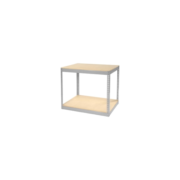 Record Storage Rack Without Boxes, 42"W x 30"D x 36"H, Gray