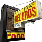 Record Store Retro Wall Light, Record Collector Gift,Vintage Vinyl Record Wall Decor Light,Yellow Led Neon Sign For Music Room, Music Lovers Gift