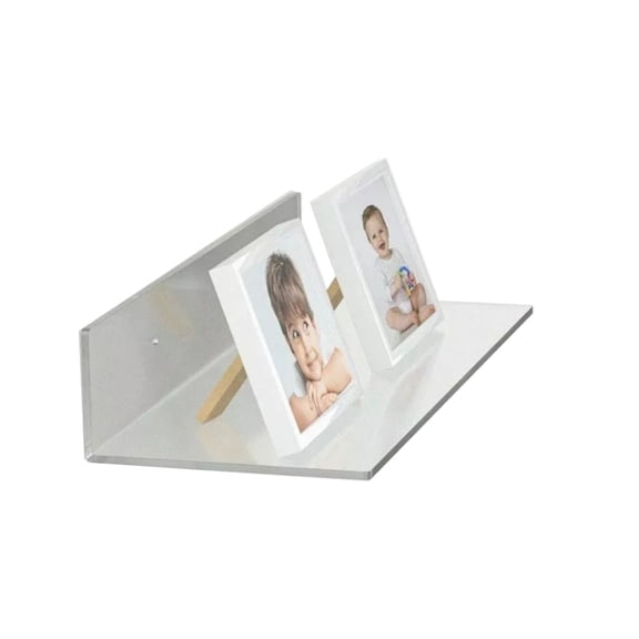 Record Wall Shelf Acrylic Floating Shelves Clear Display Shelves Wall Mounted Bookshelf Invisible Storage Shelf for Home