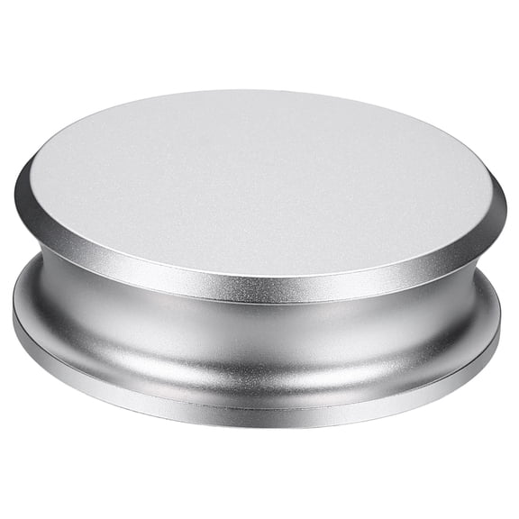 Record Weight Stabilizer, 332g/12oz Matte Aluminum Turntable Weight Clamps 3'' x 1''  Vinyl Disc Stabilizer Vibration Dampener for LP Player HiFi Turntable, Silver