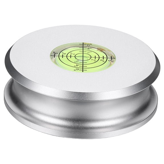 Record Weight Stabilizer, 336g/12oz Matte Aluminum Turntable Weight Clamps 3'' x 1''  Vinyl Disc Stabilizer with Level Vibration Dampener for LP Player HiFi Turntable, Silver