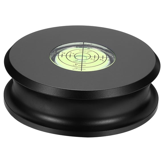Record Weight Stabilizer, 336g/12oz Matte Aluminum Turntable Weight Clamps 3'' x 1''  Vinyl Disc Stabilizer with Level Vibration Dampener for LP Player HiFi Turntable, Black