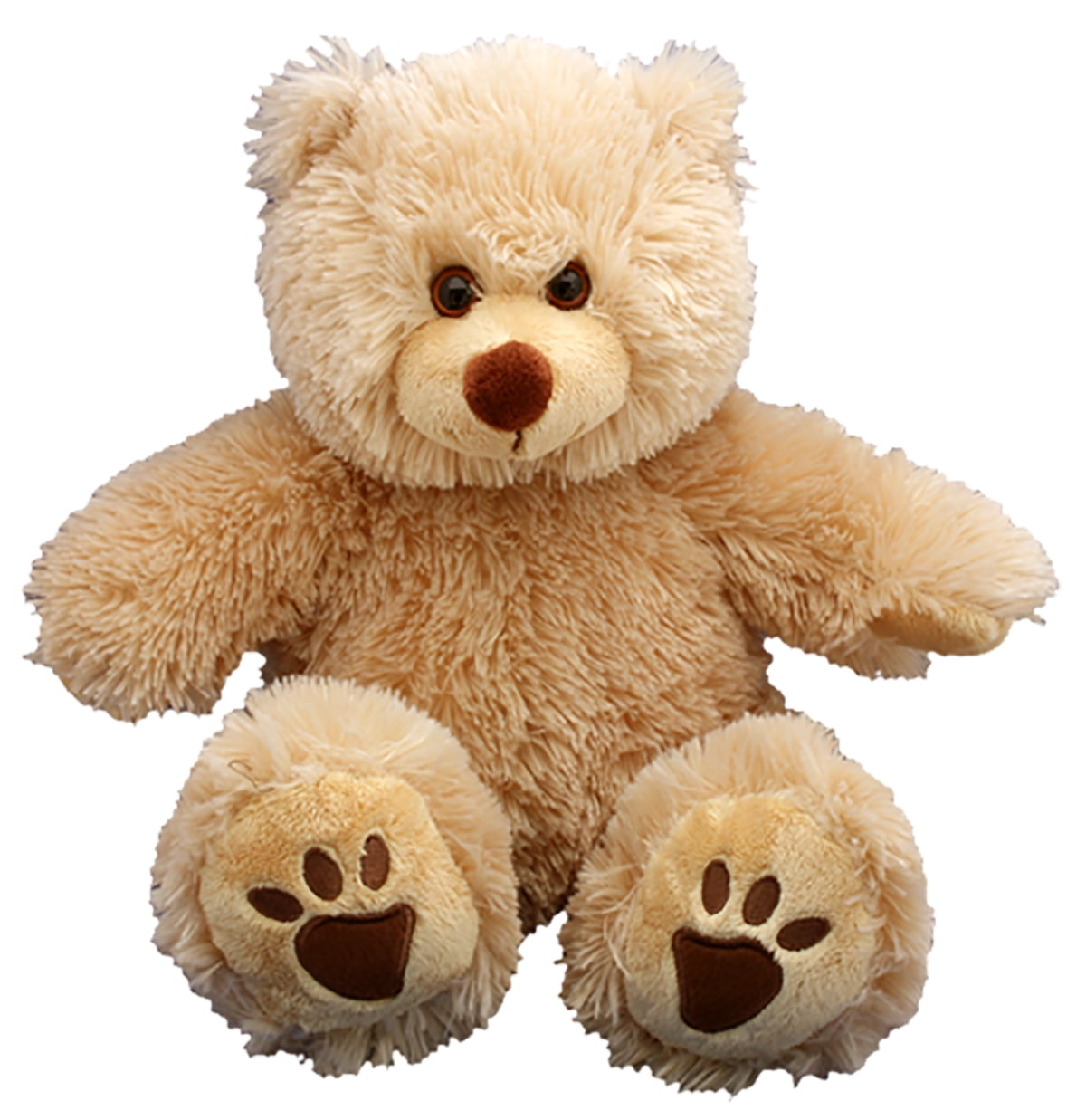 Build A Bear BAB Teddy Bear 16 Inch Beige Brown Soft Cuddly Embroidered  Eyes Toy