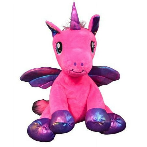 Record Your Own Plush 16 inch Nova the Pink Winged Unicorn - Ready To Love In A Few Easy Steps