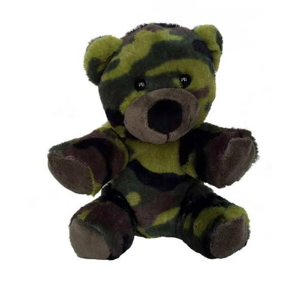 Record Your Own Plush 8 inch Camo Teddy Bear - Ready 2 Love in a Few Easy Steps