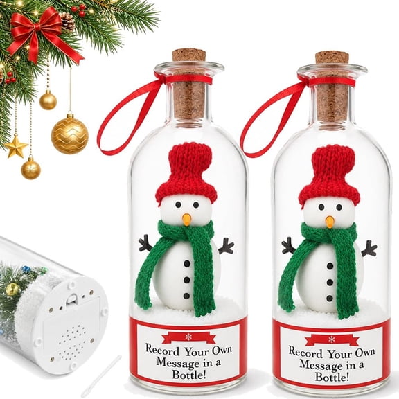 Record a Message Christmas Tree, Recordable Christmas Tree in a Bottle