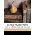 thumbnail image 1 of Record of the Harris Family Descended from John Harris, Born in 1680 in Wiltshire, England Paperback, 1 of 6