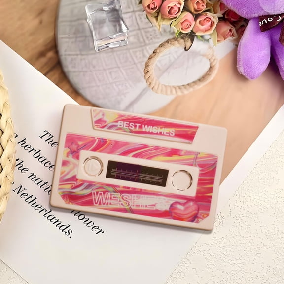Recordable Cassette Tape Themed Valentine’s Day – 60-Second Voice Message Recorder for Personalized Love Notes, Cassettes Voice Tape Greeting Card, Speak Your Heart Out To The One You Love