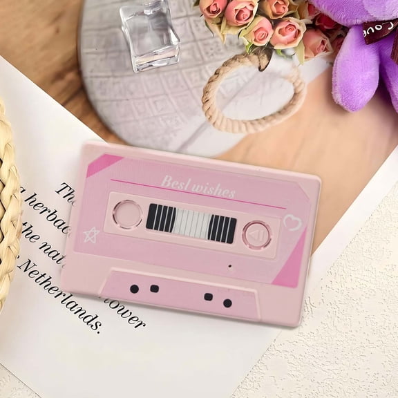 Recordable Cassette Tape Themed Valentine’s Day – 60-Second Voice Message Recorder for Personalized Love Notes, Cassettes Voice Tape Greeting Card, Speak Your Heart Out To The One You Love