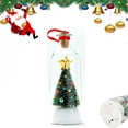 thumbnail image 1 of Recordable Christmas Tree Message in a Bottle Ornament with Playback | Voice Message Keepsake, Snow Scene Glass Bottle, Home Christmas Decoration,Perfect Gift for Christmas, 1 of 9