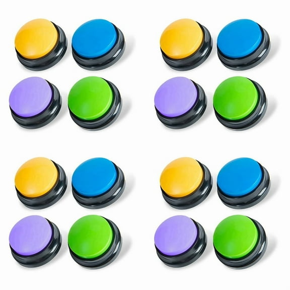 Recordable Dog Buttons, Dog Buttons for Communication Pet Training Buzzer, Dog Talking Button Set Funny Gift ,16PCS