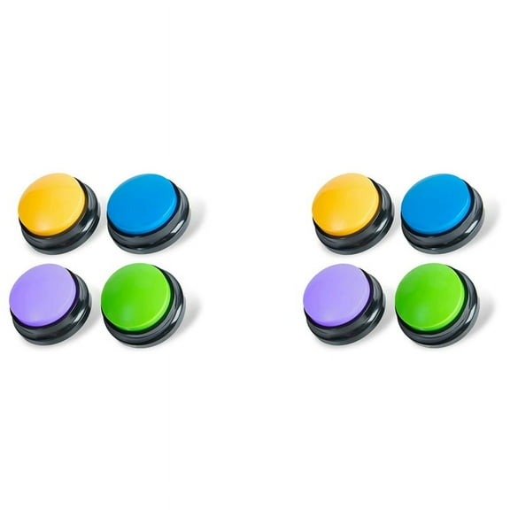 Recordable Dog Buttons, Dog Buttons for Communication Pet Training Buzzer, Dog Talking Button Set Funny Gift ,8PCS