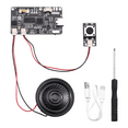 thumbnail image 1 of Recordable Sound Module 8M MP3 Button Control Music Voice Player Board with Speaker for DIY Greeting Card Gift Christmas, 1 of 8