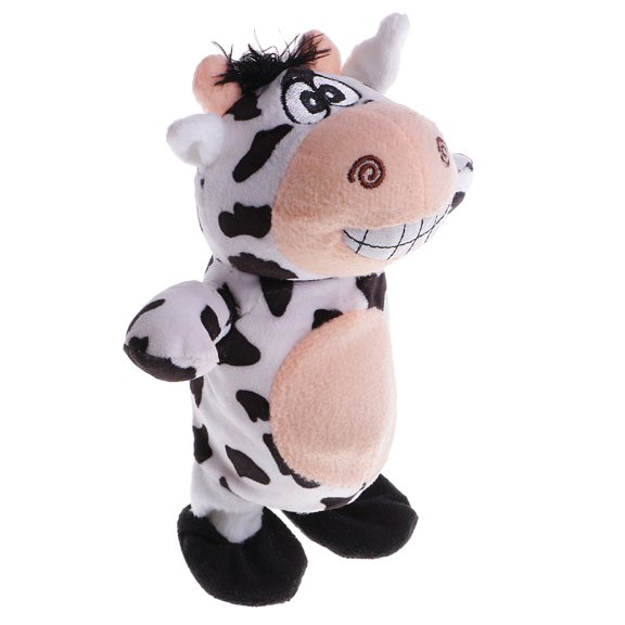 Recordable Walking Cow Soft Plush Toy Speech Nod Toy