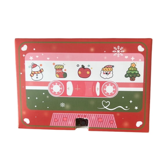Recorded Greeting Card Plays Loop Audio Message Great Choice for Sending Wishes,7x10 cm,Red