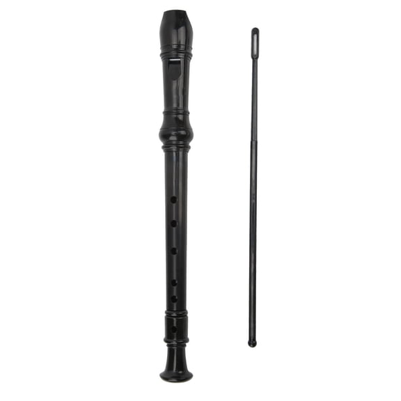 Recorder Instrument, Kids Recorders 6 Holes Black For Beginner