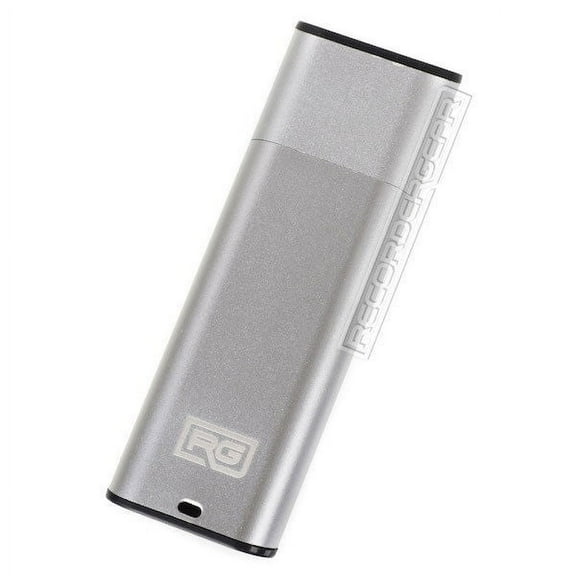 RecorderGear FD10 USB Drive Voice Recorder Small Spy Recording, Silver Option