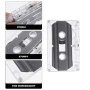POPETPOP Retro Black Blank Audio Tapes, 30-Minute, Recording, Plastic, 8Pcs