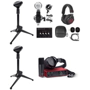 Recording Bundle w/ Scarlett 2i2 Studio 4th Gen Interface+Mics+Headphones+Stands