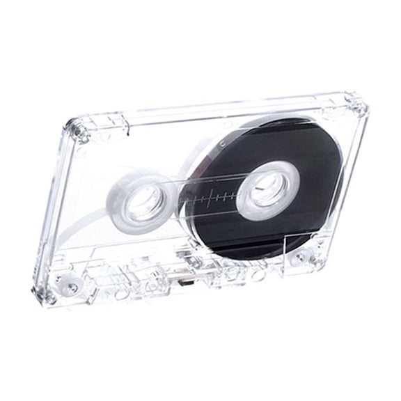 Recording Cassette Tape 45min/60min/90min Clear Body Easy Content Identification Plastic Texture for Music Recording