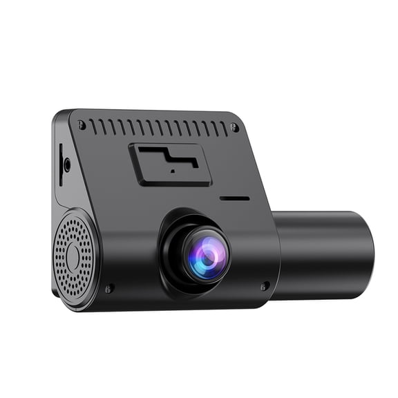 Recording Dashcam Dash Cam 1080P High Definition 2inch Display Screen 3 Channel Driving Recorder with Loop Recording Motion Detection Infrared Night Vision