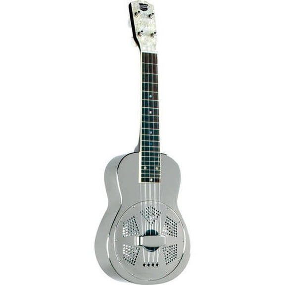 Recording King - RU-998 Metal Body Ukulele - Nickel Plated Bell Brass