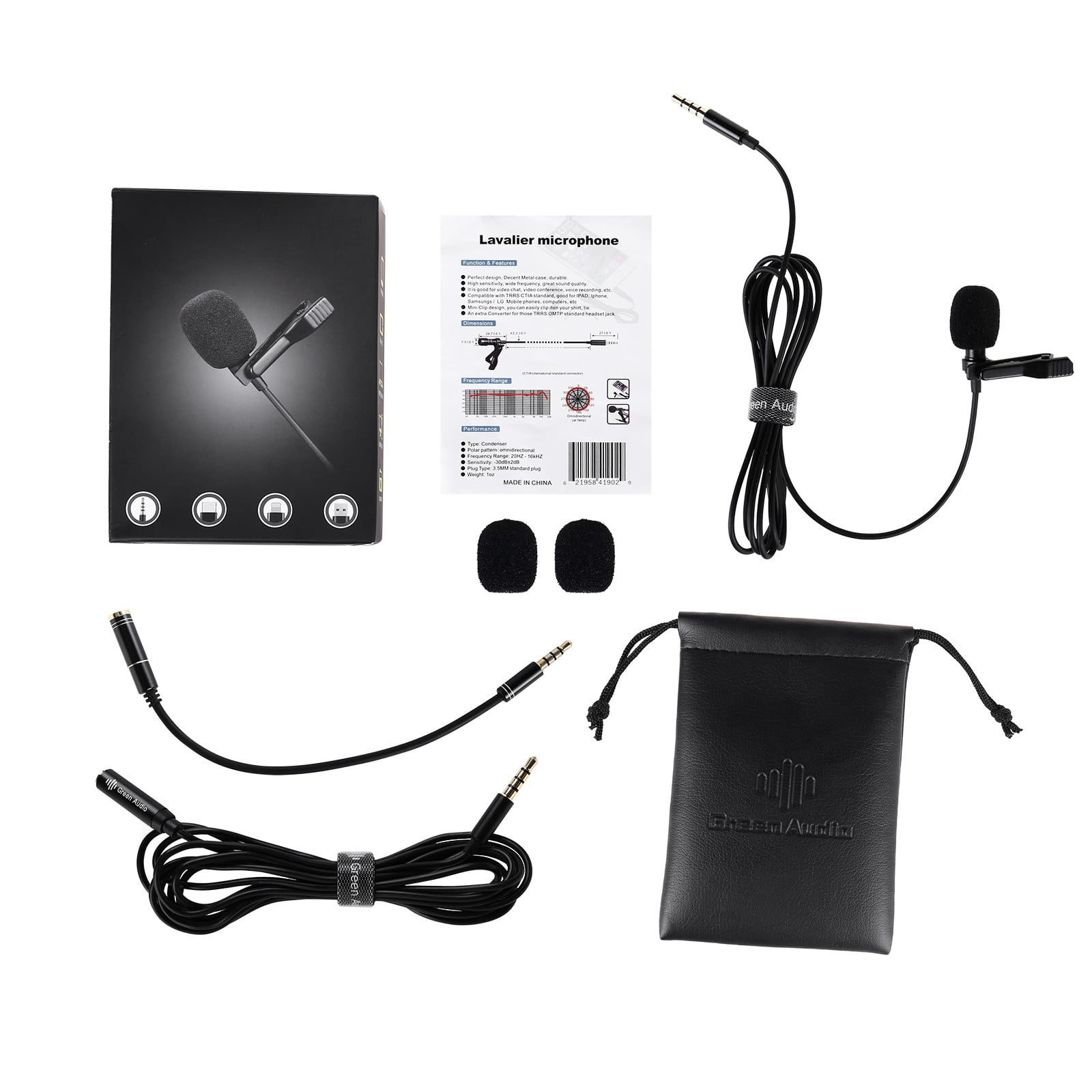 Recording Mic Vocal Microphone Wireless Microphones compatible with