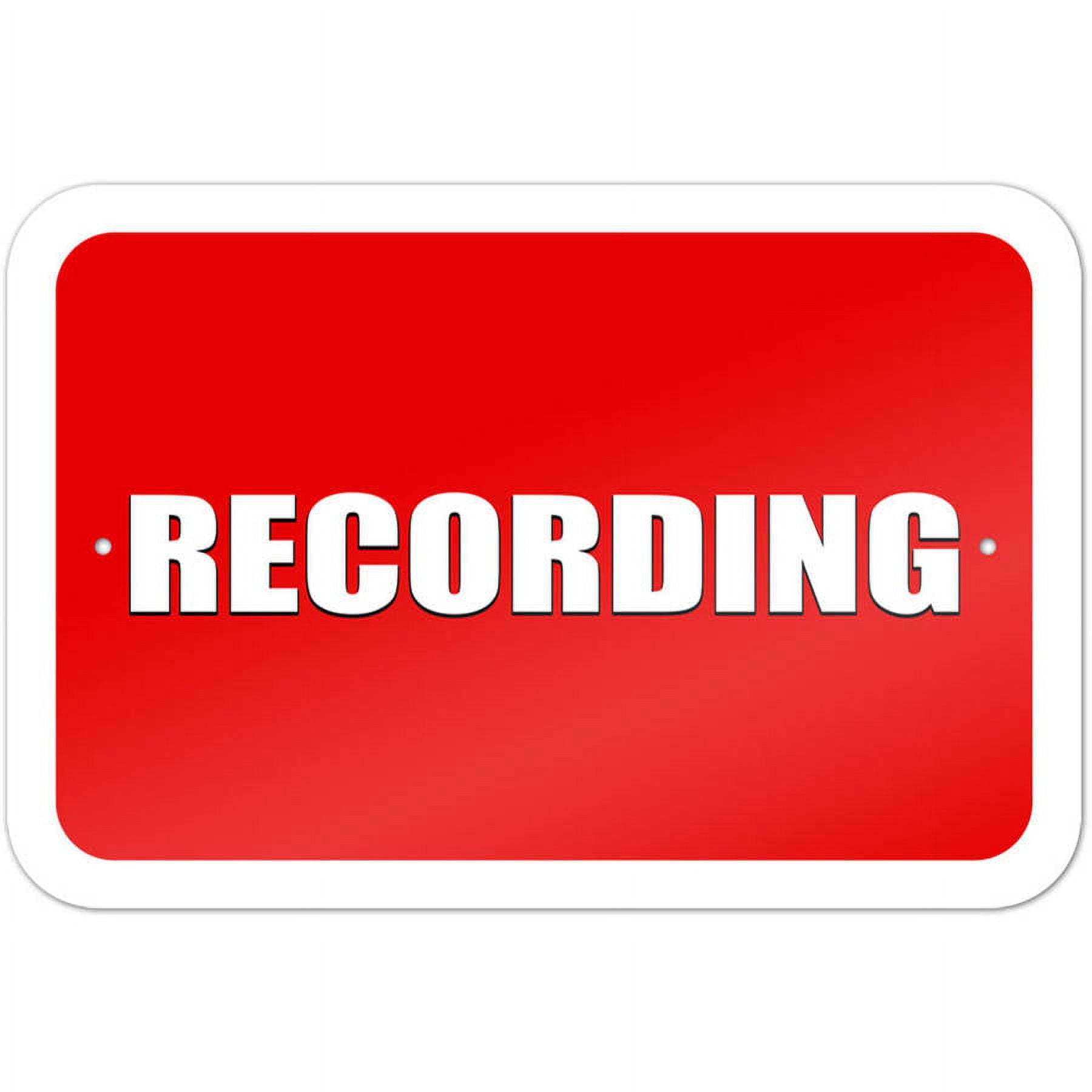 Recording Sign - Walmart.com