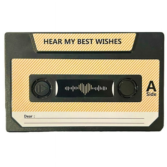 Recording Voice Card Tape Greeting Card Recordable 300 Seconds DIY Recording Music Card Anniversary Birthday Gift A,1 x Card