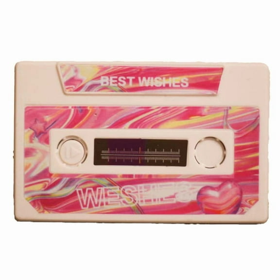 Recording Voice Card Tape Greeting Card Recordable 300 Seconds DIY Recording Music Card Anniversary Birthday Gift B,1 x Card