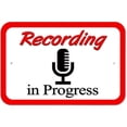 thumbnail image 1 of Recording in Progress Microphone Sign, 1 of 1