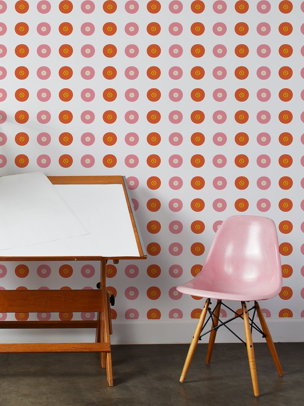 Records Removable Vinyl Wallpaper By Fisher-Price - White
